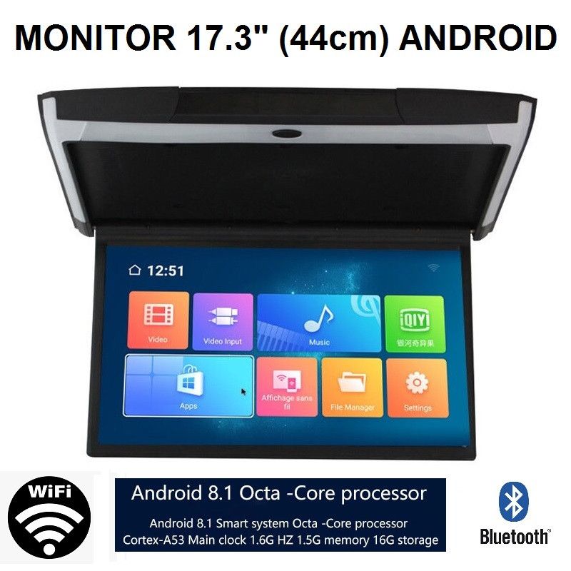 MONITOR PREKLOPNI 17,3 inch HD - 44cm - ANDROID Beograd Zemun